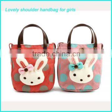 Latest design cartoon shoulder handbag for girls