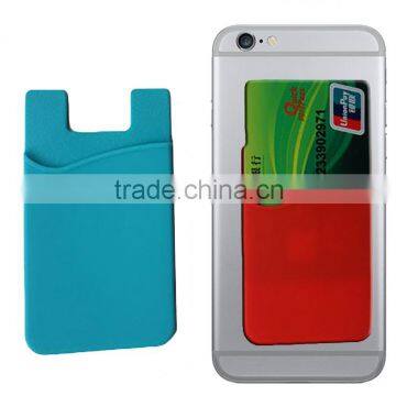 Silicone Bank Card Holder for Cell Phone
