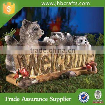 Wholesale Cuatom Garden Welcome Sign Statue