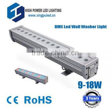 High Quality dmx rgb led wall washer light 9-18w 50cm IP66 3 years warranty!