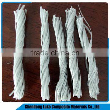 Airport Runway twisted buddle pp fiber/pp for Concrete Improvement