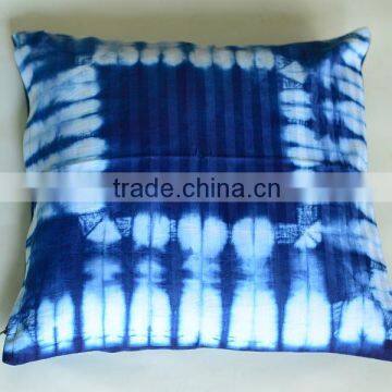 Indian Handmade tie Dye Shibori Printed Cotton Cushion Covers Custom Design, Drop Shipping New Pattern