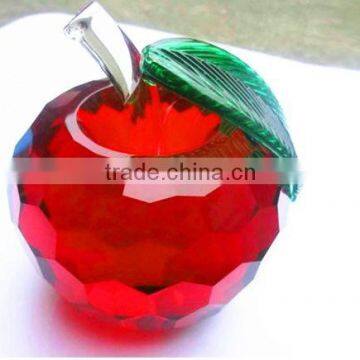 crystal apple,crystal display for wedding gift