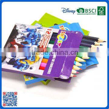 Wholesale 3.5 inch 12 color pencil into paper box for gift with cheap price