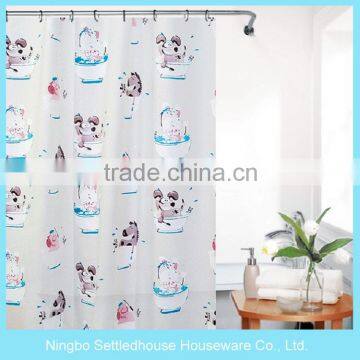 Children's cartoon bath PEVA shower curtain for home bathroom