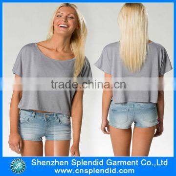 Customl Ladies Blank Crop Tops Wholesale Women photo-2