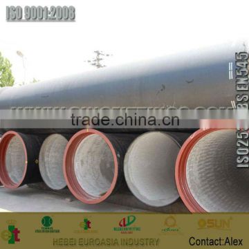 K10 big diameter ductile iron tubes