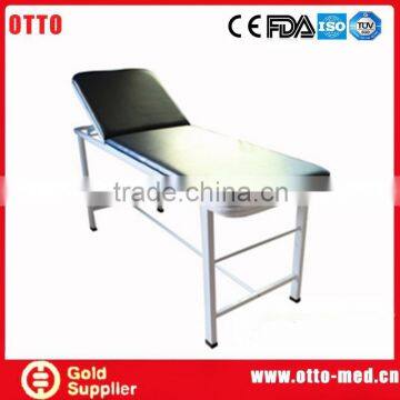 Adjustable backrest medical examination table