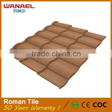 Wanael Roman stone coated roofing sheets high quality zinc coated roof sheet