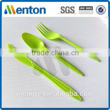 colored pp spoon fork knife
