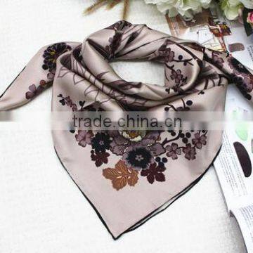 100% Silk Scarf With Landscape Painting for Adult photo-2