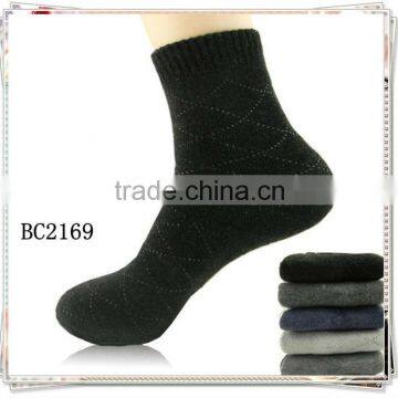 casual dress socks men's terry socks for winter