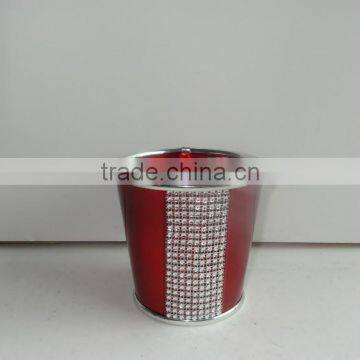 decorative powder coating small metal pot