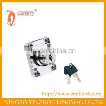 Zinc drawer lock for wooden desk and furniture