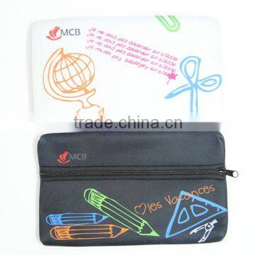 Wholesale Neoprene Custom Printed pencil case / bag / pouch