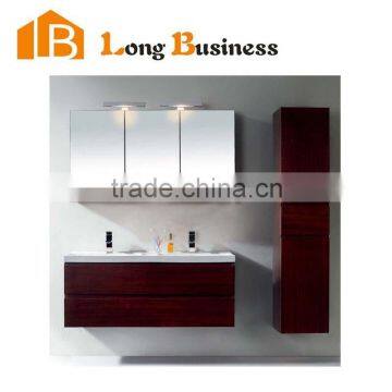 LB-JL2183 Made in china Classic Wood Grain Wooden Bathroom Wall Cabinets