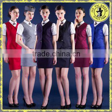 Mordern Fashion Airline Hostess Uniforms Made in china