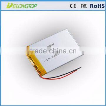 Factory price 3.7v rc lithium polymer battery 2000mah for electronic