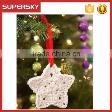 A-707 Home Decor Crochet Star Decoration Pattern Crochet Christmas Stars Hanging Decoration Crocheted Christmas Star Decorations