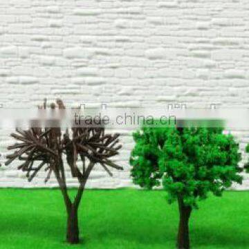 resin train layout model tree in architectural building scale model