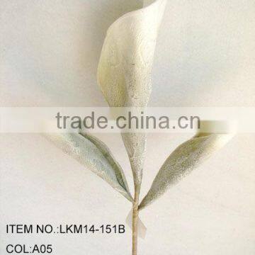 2015 hot sale artificial colored polyfoam32" EVA CALLA SHAPE STEM for home decorations artificial flowers exporter