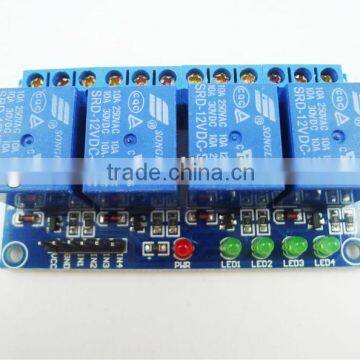 For Arduino AVR PIC 12V 4-Channel One Channel Relay Module high Level Triger