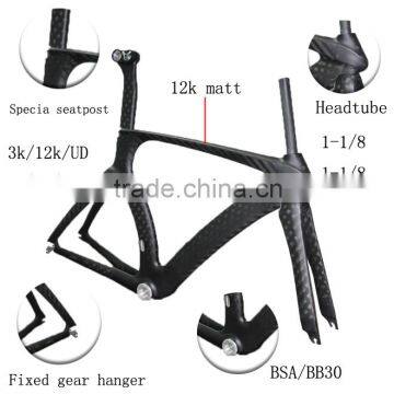 Dengfu Carbon TT Time Trial Bicycle Frame FM018 Di2 compatible 52/54/56cm 1450g