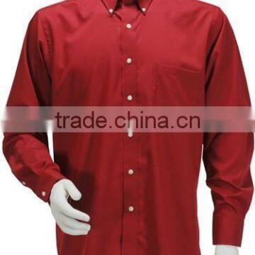 wholesale red 100% cotton pictures of shirts dress for men