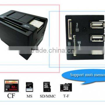 USB 2.0 COMBO Card Reader with 3 USB Port