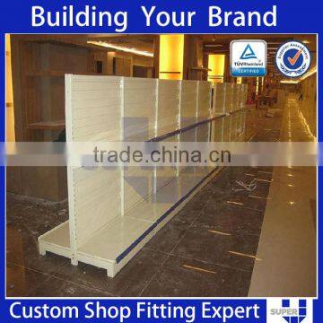 commercial supermarket gondola shelving