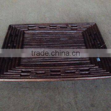 Full Rattan Antique Color Square Charge