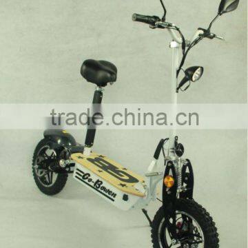 2015 Newest 800W 36V 48v Big Wheel Electric scooter with basket(XW-E05P)