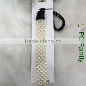 Fashion customize pearl elastic headband