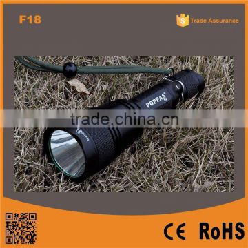 F18 High power Best T6 Police Rechargeable Waterproof LED Torch Light