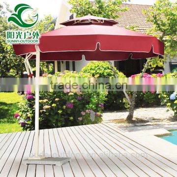 2016new model promotion outdoor garden beach umbrella ,side post umbrella