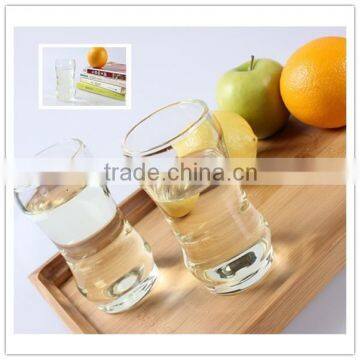 2015 china supplier high quality clear glass drinking set , glass pitcher and glass pitcher bamboo shape drinking cup