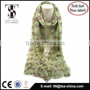 NEW MATERIAL blended material with flocking soft feel scarf big size shawl