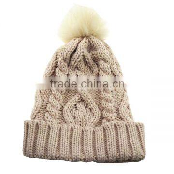 Knitted Pattern and Common Fabric Feature Knit Beanie photo-3
