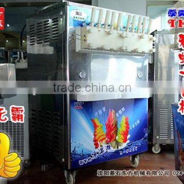 more faster refrigeration speed soft ice cream machine, TML Ten Color Rainbow Ice Cream Machine, ice cream machine commercial