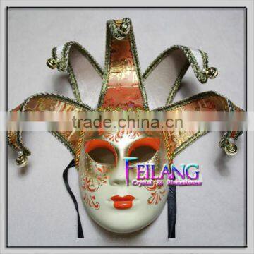 Jester W Bells Full Face magnetic Venetian Mask