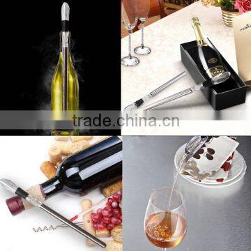 Stainless Steel Red Wine Chiller Chilling Rod Stick Cooler&Pouring Spout Aerator photo-6