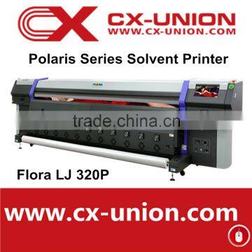 Flora lj320p 3.2m large format digital film vinyl sticker printing machine 10ft eco solvent printer