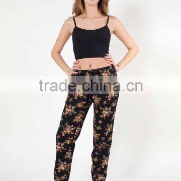 Slim Floral Print Cotton Pant and Comfortable Lounge Pants