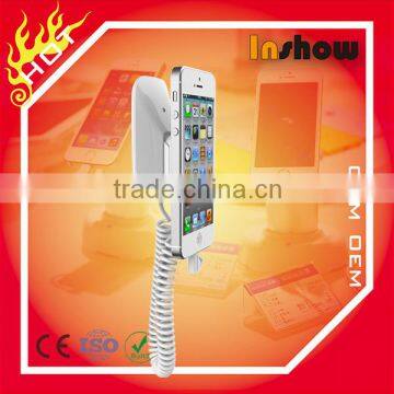 Cool item !Hangzhou Inshow new price wall mount cell phone holder with charing alarm function