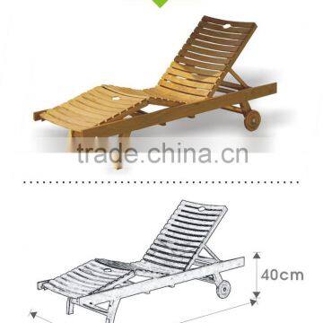 Wooden Pool Lounge Chair Beach Lougne Chair Sls-580 photo-2