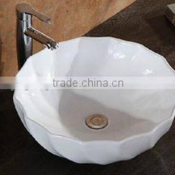 ceramic basin ceramic bathroom round wash basin whict new design art basin Y666