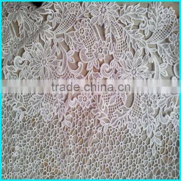 custom design embroidered lace fabric