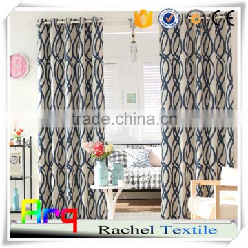 Modern 3D printed fabric for wall/window curtain- 100% blackout with modern style