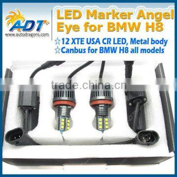 2016 High quality USA cr ee led h8 led 120w angel eye for bmw