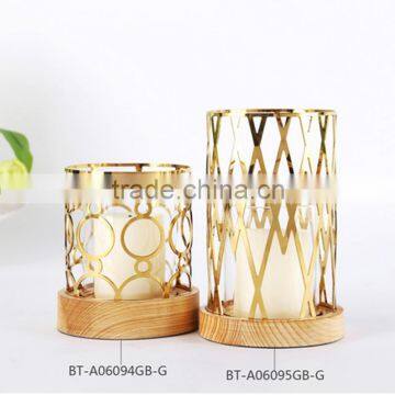 Wholesales High Quality Golden Metal Craft,Latest Design Candle Stickers                        
                                                Quality Choice